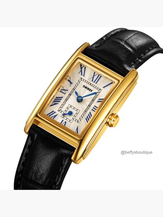 Vintage Rectangle Wristwatch Classic Analog Quartz Ultra-Thin Bangle Dress main image 6